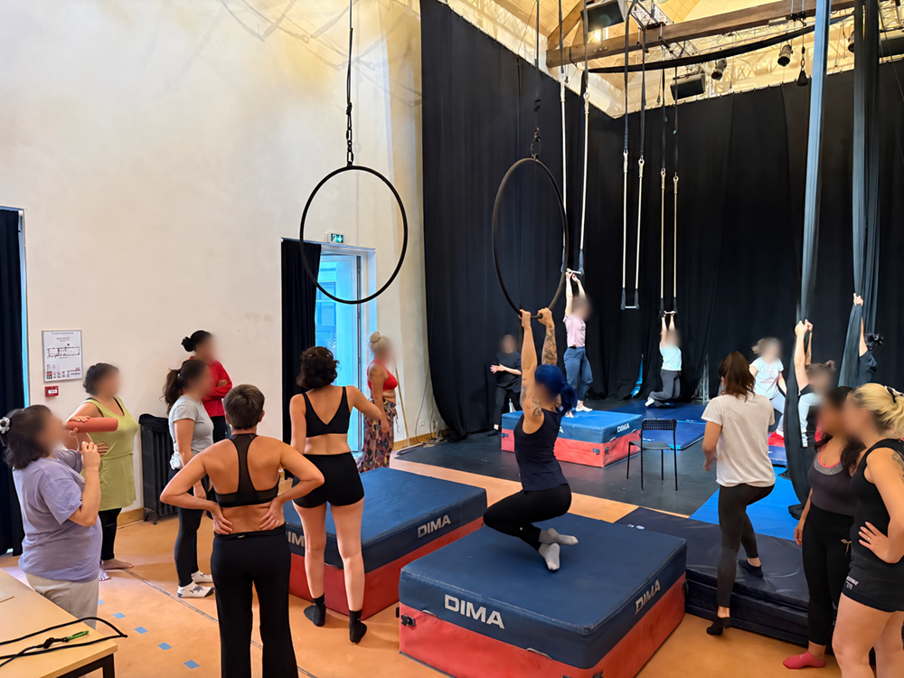 Stage de cirque aérien